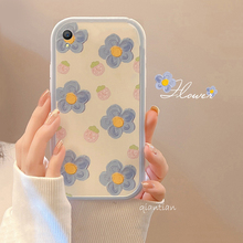 OPPO A37手机壳a37女创意 A37m可爱全包OPPOA37闺蜜防摔蓝花a37t