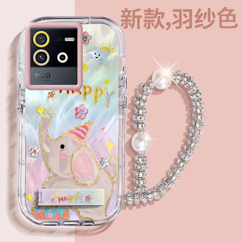 赵露思同款iQOONeo6壳透明v2196a全包防摔薄软男女可爱套外壳