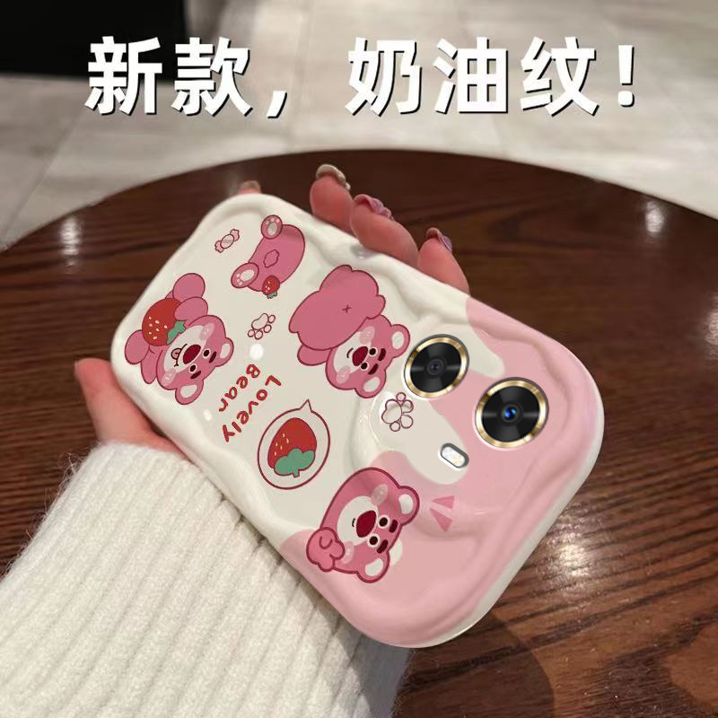 红米k60至尊版奶油壳手机壳透明气囊男女款k60至尊版卡通全包防摔硅胶软壳套草莓熊,3C数码配件,手机保护套/壳,淘宝优惠券,粉丝福利购,淘宝优惠卷