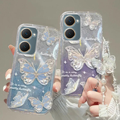 vivo Y37手机壳Y3透明Y5s软Y7s套Y9s全包Y10防摔Y11潮Y30奢华Y31s高档Y32蝴蝶M 手链36闪粉Y33男Y35女vivoY37