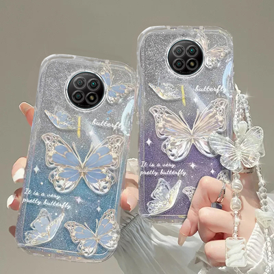 红米note9手机壳红米note 13透明12蝴蝶套全包PRO+防摔T潮4奢华14高档11手链8闪粉10男女10a潮7薄5款6新redmi