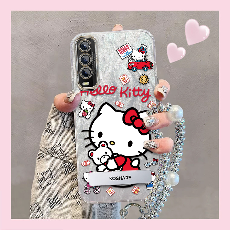 羽纱kt猫iQOOU1X手机壳V2065A情侣全包防摔软高级男女可爱套外壳