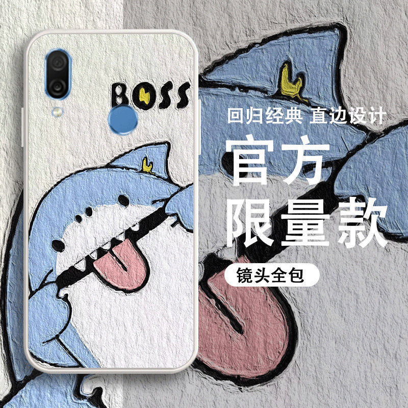 油画淘气鲨鱼柴犬熊猫手机壳