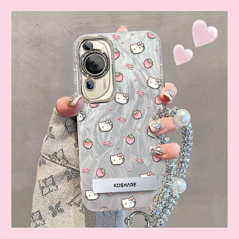 羽纱kt猫华为P60ART手机壳情侣全包防摔软硅胶高级男女可爱套外壳