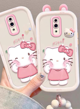 泡芙kt猫OPPOReno壳PCAM00情侣全包防摔软高级男女可爱套外壳