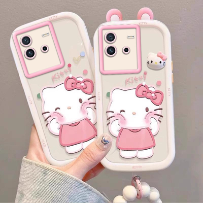 泡芙kt猫iQOONeo6壳v2196a情侣全包防摔软高级男女可爱套外壳