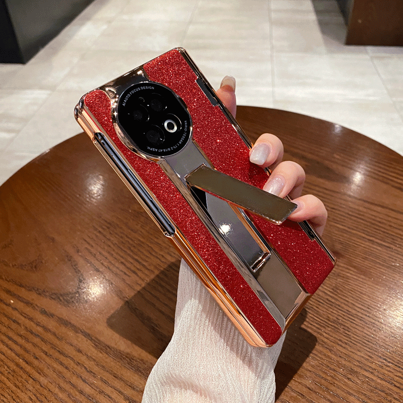vivo Xold 2手机壳vivo Xold2折叠屏vivoXold2壳膜一体保护套女晶莹闪粉繁星女神星空皮质花纹新年