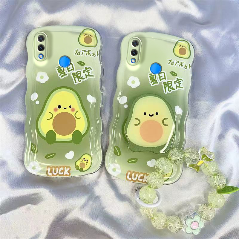 牛油果手机壳全包波浪边