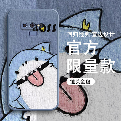 油画淘气鲨鱼柴犬熊猫手机壳