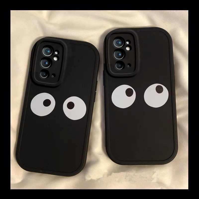 一加9RT趣味眼睛手机壳硅胶新款高档卡通可爱全包套保护套软直视眼睛