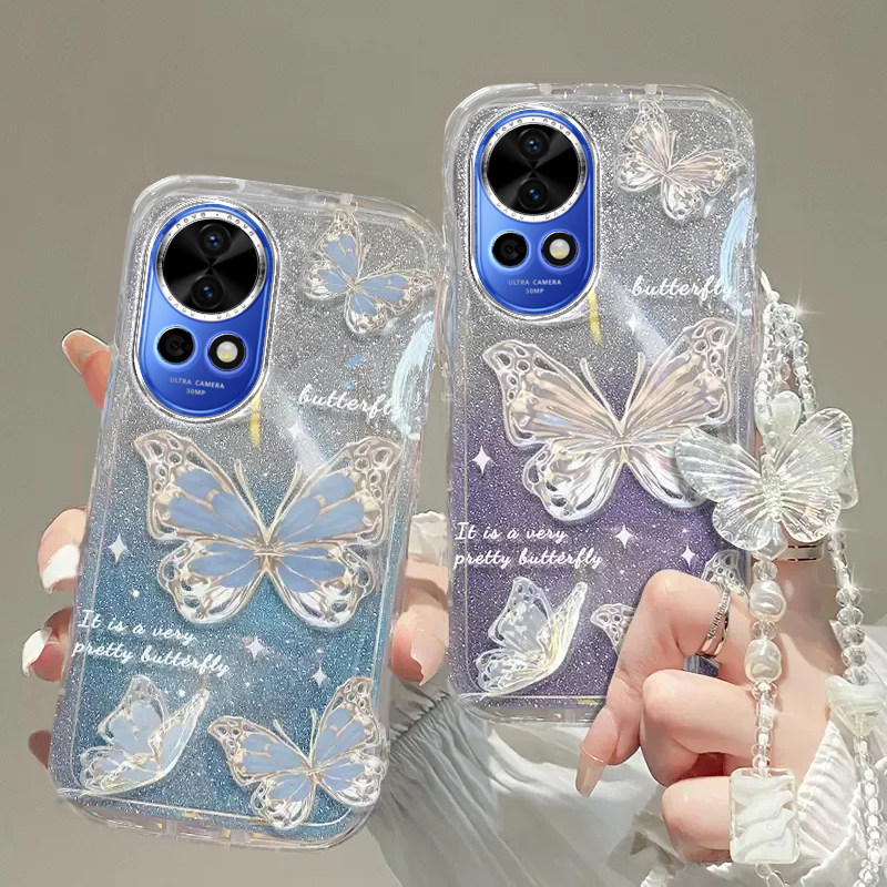 华为nova12手机壳nova12pro透明ultra软3套Nova 4硅胶pro防摔i奢华5全包2潮6高档11蝴蝶13手链8软9男7女10
