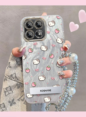 羽纱kt猫红米K70手机壳23113RKC6C情侣全包防摔软男女可爱套外壳