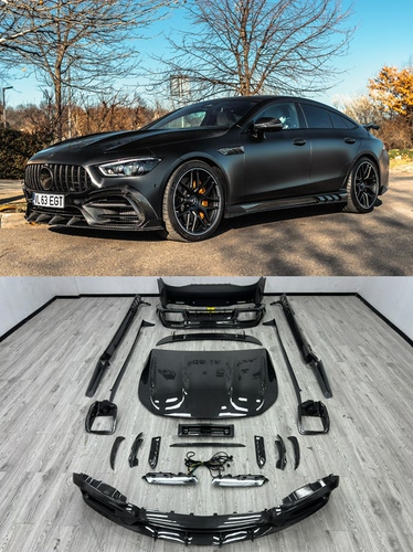 奔驰AMG GT50GT63S改装升级TOPCAR碳纤维包围套件前后唇尾翼机盖
