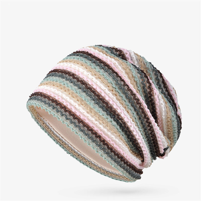 睡帽夏季睡觉帽子女款保暖遮白发头巾光头化疗包头套头月子帽薄款