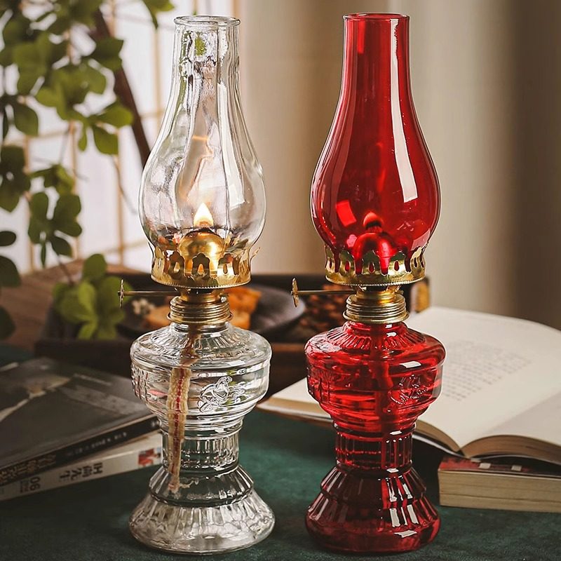 玻璃马灯复古台式老式煤油灯用油火水灯怀旧老油灯供佛长明灯灯盏,家居饰品,装饰摆件,淘宝优惠券,粉丝福利购,淘宝优惠卷