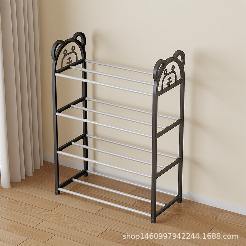 跨境爆款简易款卡通熊儿童鞋架学生宿舍多层鞋架YH8818收纳架置物,收纳整理,鞋盒,淘宝优惠券,粉丝福利购,淘宝优惠卷