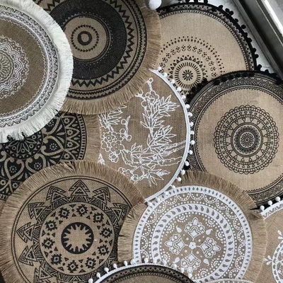 波西米亚风复古桌垫ins风编织