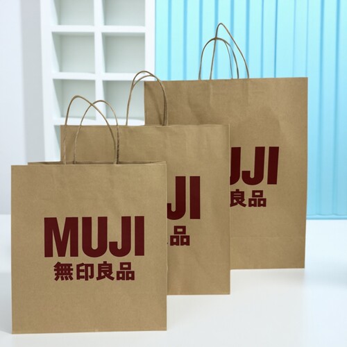 MUJI无印良品手提袋牛皮纸袋