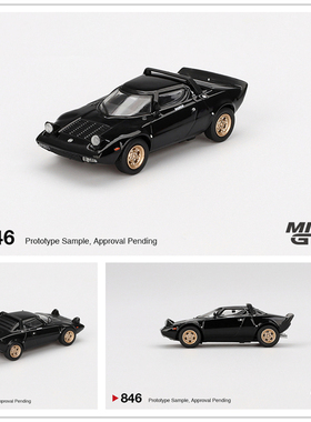 MINIGT 1:64 Lancia Stratos HF Stradale Nero 仿真 合金 车模