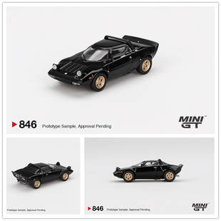 MINIGT 1:64 Lancia Stratos HF Stradale Nero 仿真 合金 车模