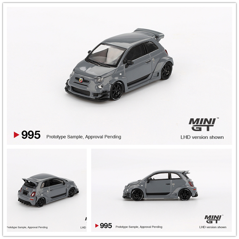 MINIGT 1:64 Abarth 595 LB-WORKS x Abas Works Grey 合金 车模