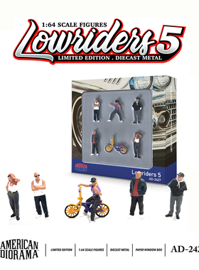 American Diorama 1:64 Figures set - Lowriders 5 合金人偶