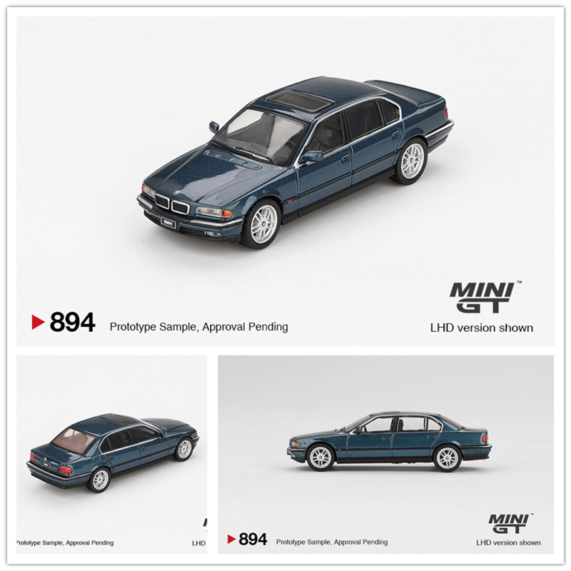 MINIGT 1:64 BMW 750IL Sorrento Blue Metallic 仿真 合金 车模