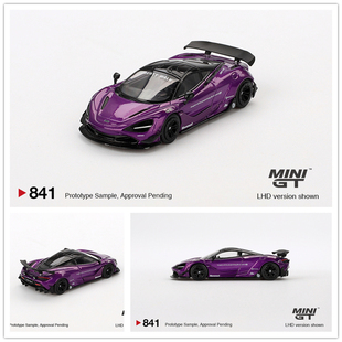 MINIGT 1:64 McLaren 720S LB Works Purple 仿真 合金 汽车模型