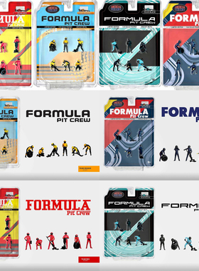 【预售】American Diorama 1:64 Formula Pit Crew 维修队人偶