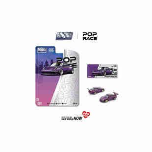 POPRACE 1:64 RWB 997 紫色 仿真合金汽车模型