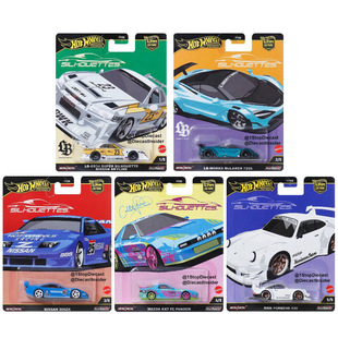 日产R34迈凯伦马自达合金车模 汽车文化剪影套装 Hot Wheels风火轮