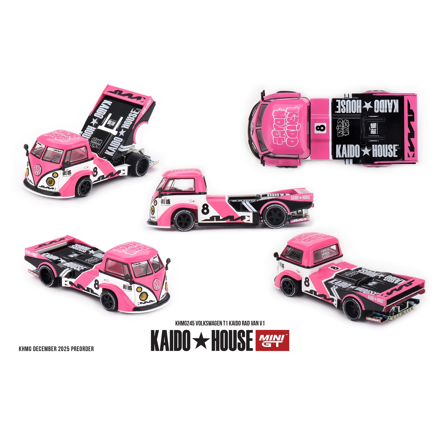 【预售】Kaido House + MINIGT 大众 Volkswagen T1 仿真合金车模