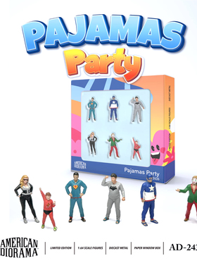 American Diorama 1:64 Figure set - Pajamas Party 仿真人偶