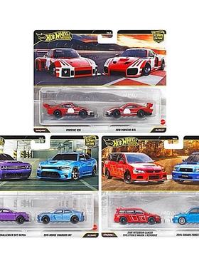 Hot Wheels风火轮 HBL96 道奇保时捷935斯巴鲁 仿真合金汽车模型