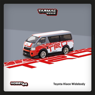 Tarmac Works 1:64 Toyota Hiace Widebody TRD 仿真合金汽车模型