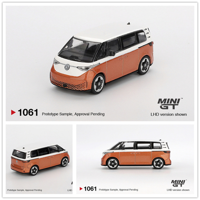 MINIGT 1:64 Volkswagen ID.Buzz Candy White/Energetic Orange