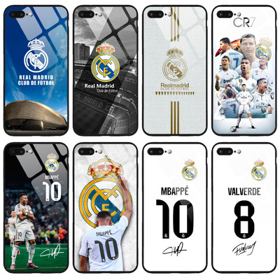 钢化玻璃C罗姆巴佩皇马手机壳