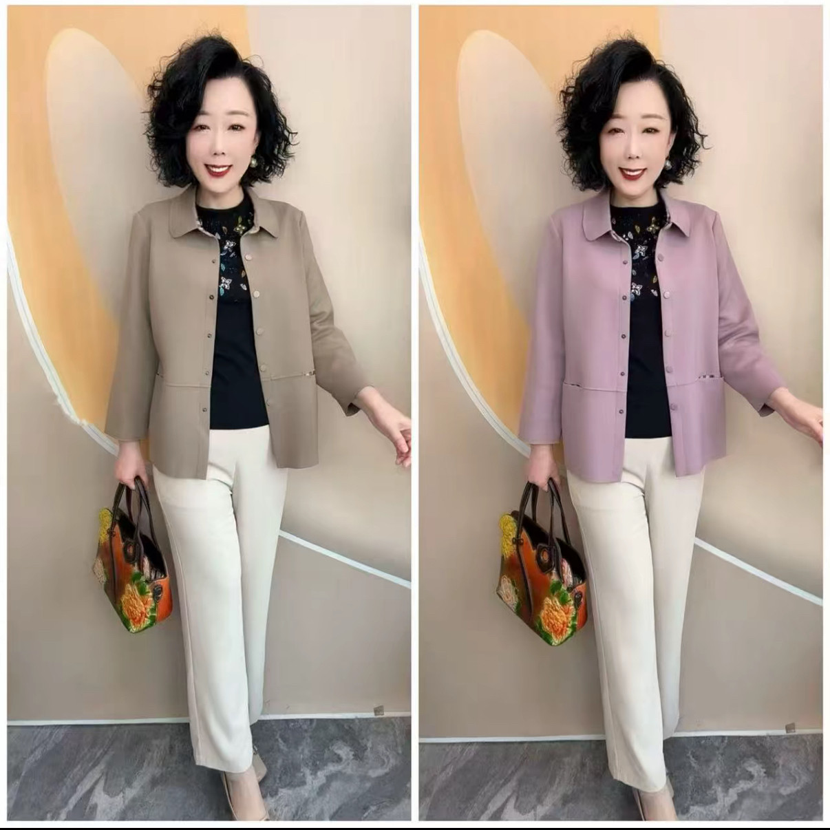 春秋季小个子减龄洋气短款小外套短外套