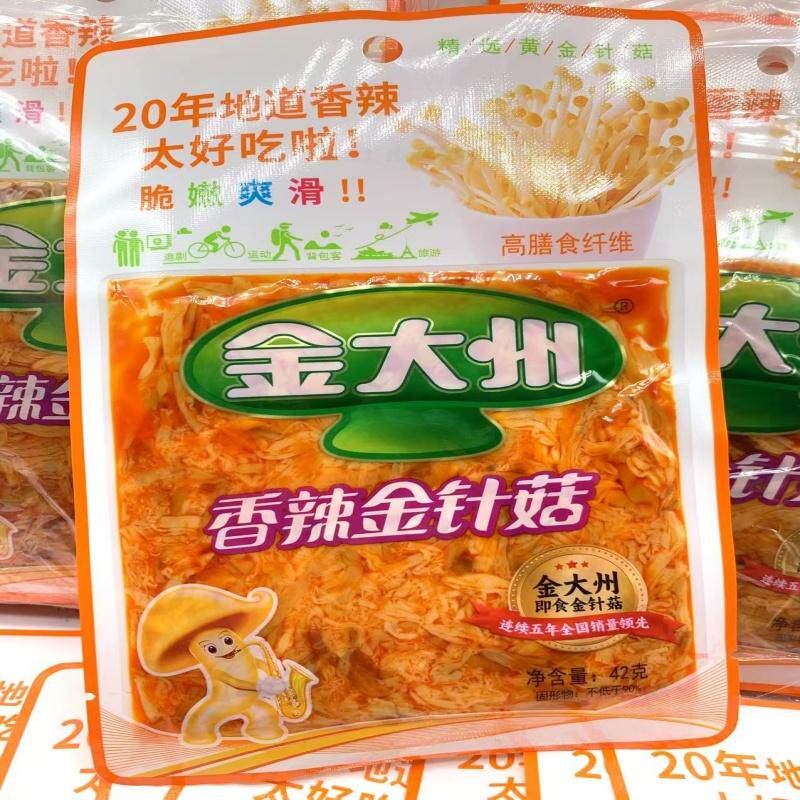 金大州香辣金针菇脆嫩爽滑42g图片