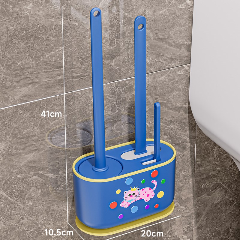 马桶刷家用卫生间2024新款壁挂洗厕所专用神器无死角硅胶清洁刷子