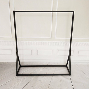 晒衣架单杆式服装店展示架单杠服装架挂衣服架落地衣架中岛架置地