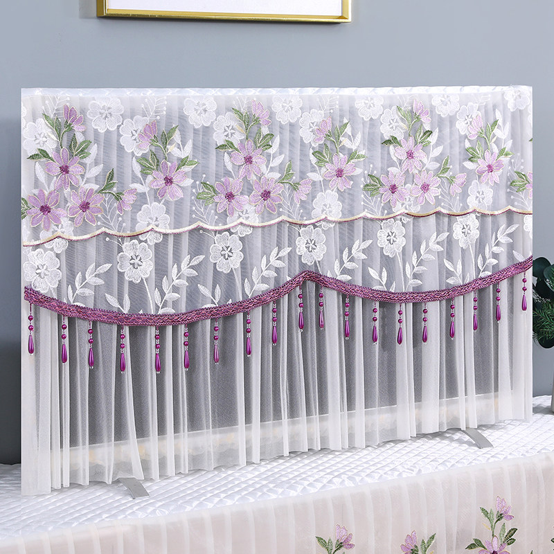 电视机防尘罩挂壁式液晶电视机罩套65寸75开机不取盖巾电视柜桌布,居家布艺,电视机罩,淘宝优惠券,粉丝福利购,淘宝优惠卷