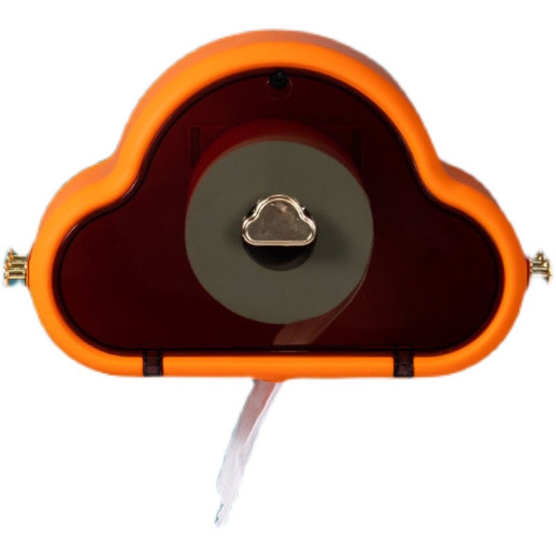 云朵洗脸巾收纳盒壁挂式免打孔浴室卫生间抽纸盒防水卷纸盒置物架