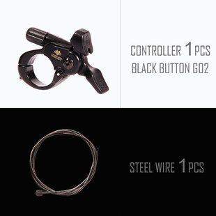 山地车前叉线控器手控锁死开关自行车配件避震前叉肩控改线控按钮