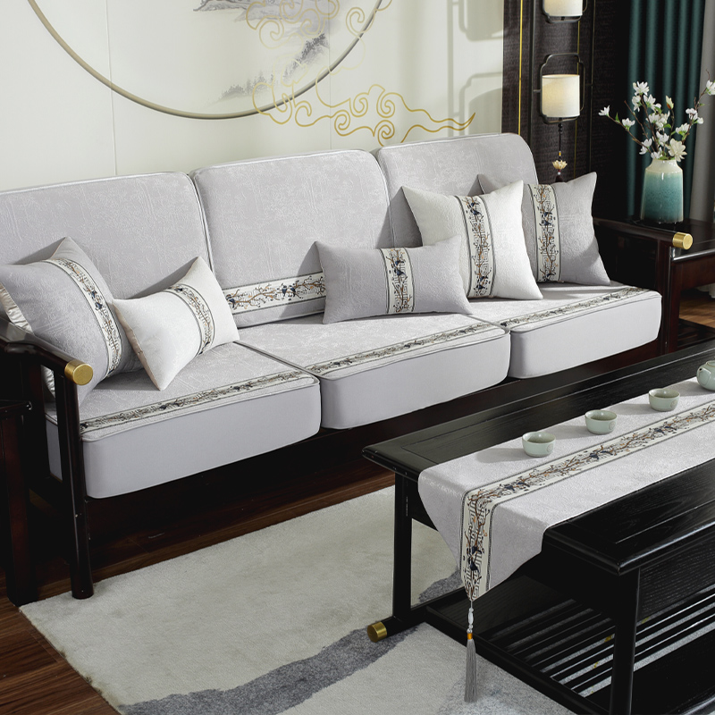 【】新中式沙发套罩全包万能套实木沙发笠四季通用沙发垫
