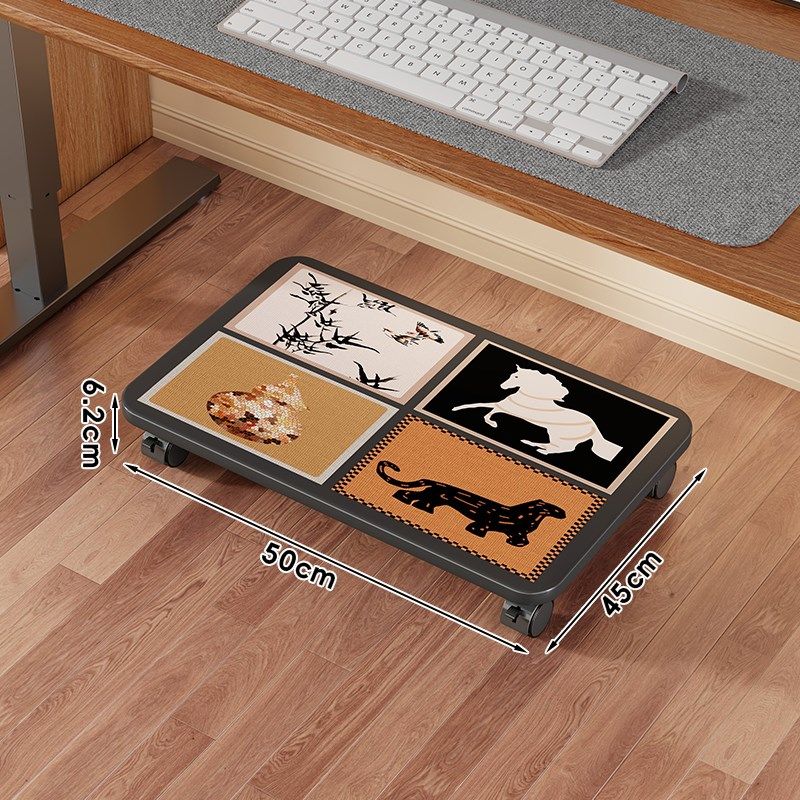 电脑主机托架移动底座置物架桌下台式机箱放置架机架多功能机箱架