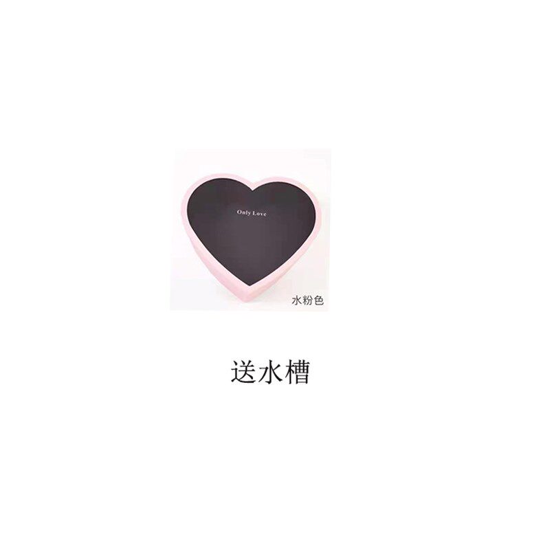 大号圆形心形透明开窗玫瑰花盒爱心水果花盒包装礼品盒花束空盒子