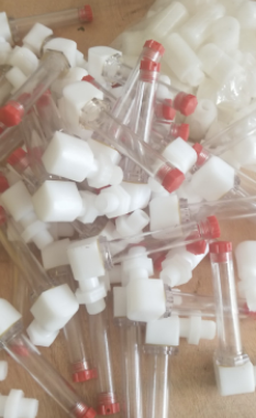 五金阀门状弯减速机油杯白色型液位计油位计加油管M16X15机械配件