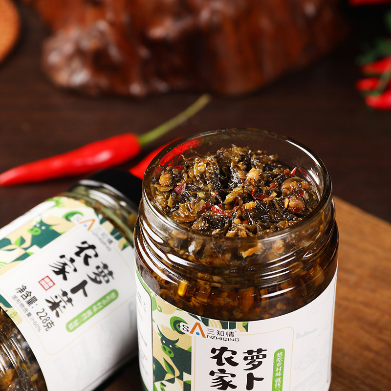 湖南农家萝卜腌菜下饭菜