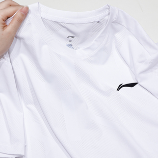 李宁网眼速干透气短袖男2025夏季新款健身运动排汗冰丝T恤ATSV075